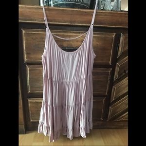 Mauve strappy coverup
